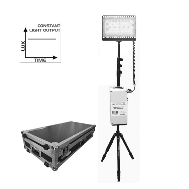 100 Watt Portable Rechargeable Long Backup Led Flood Light, Constant Lumen System  With - 8 Hrs Backup