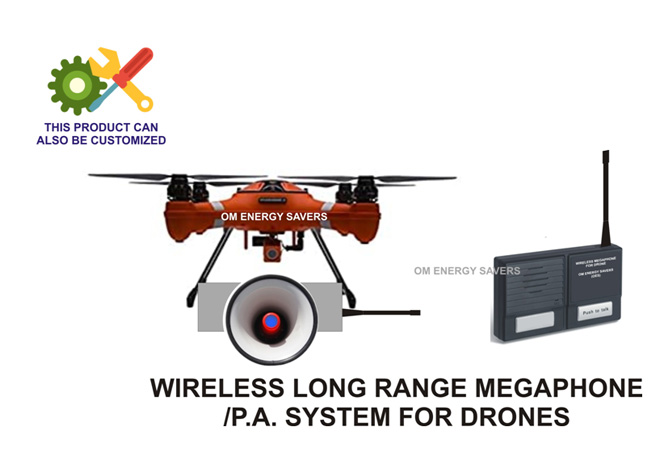 Long Range Wireless Megaphone for Drones and UAV